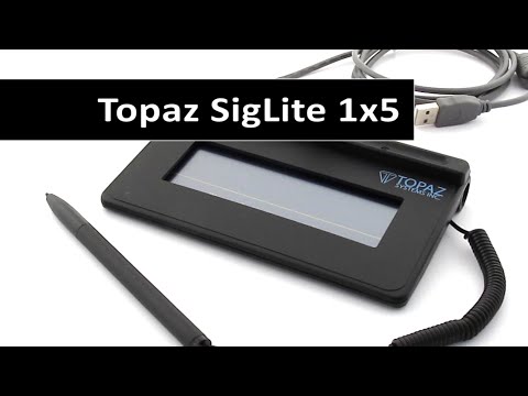 Topaz SigLite 1x5 - USB - T-S460-HSB-R - Signature Pad