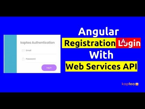 Angular Login and Registration with web API