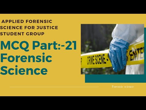 Forensic science MCQ part:- 21, UGC NET...