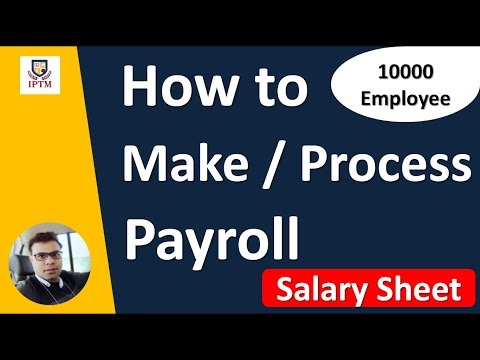How to Make Payroll Sheet | Salary Processing in Excel...