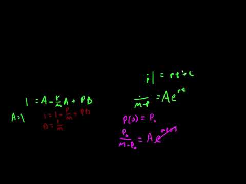Applications of Integrals: Logistic Growth Function