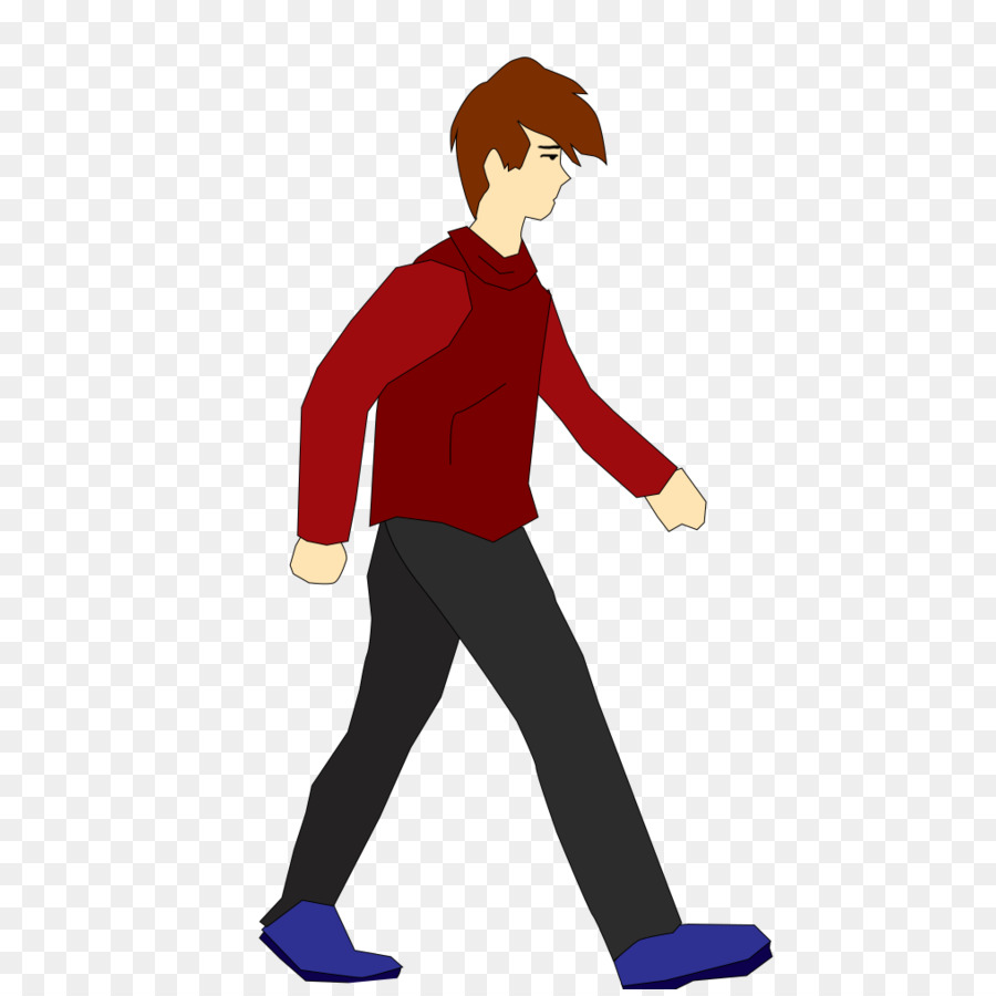 Gambar Orang Kartun Berjalan