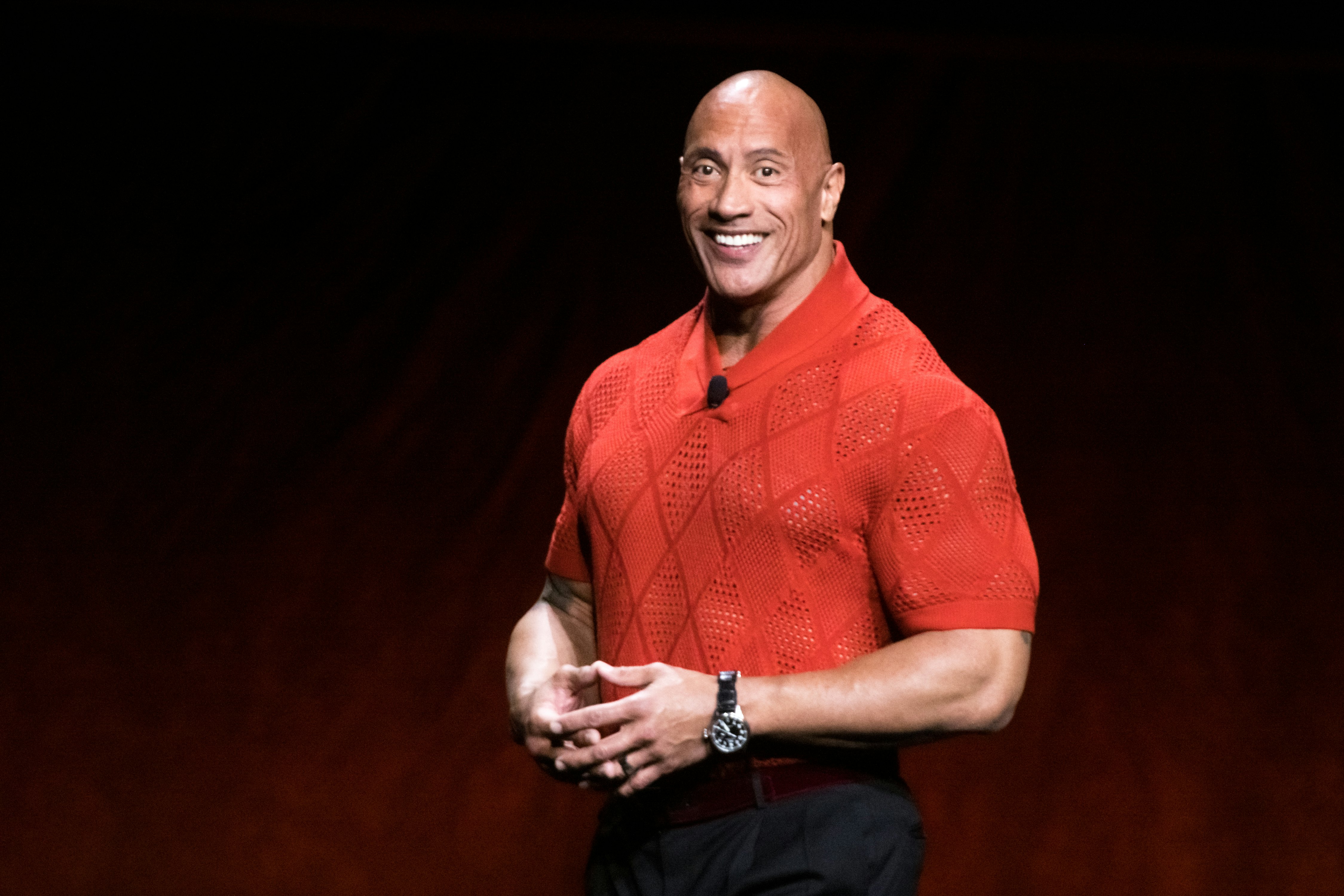 Dwayne "The Rock" Johnson shares sweet video with his four-year-old daughter who believes that her d...