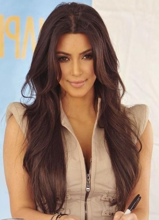 Featured Photo of Long Layered Hairstyles Kim Kardashian