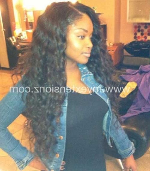 20+ Curly Weave Hairstyles | Long Hairstyles 2016 – 2017 With Wavy Long Weave Hairstyles (Gallery 10 of 15)