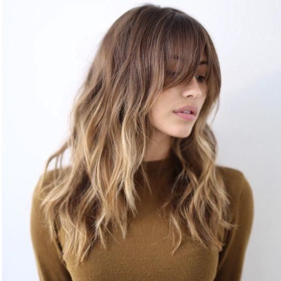 Featured Photo of Long Haircuts With Bangs For Round Faces
