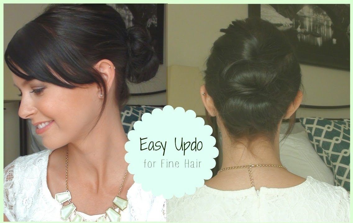 Featured Photo of Easy Updo Hairstyles For Fine Hair Medium