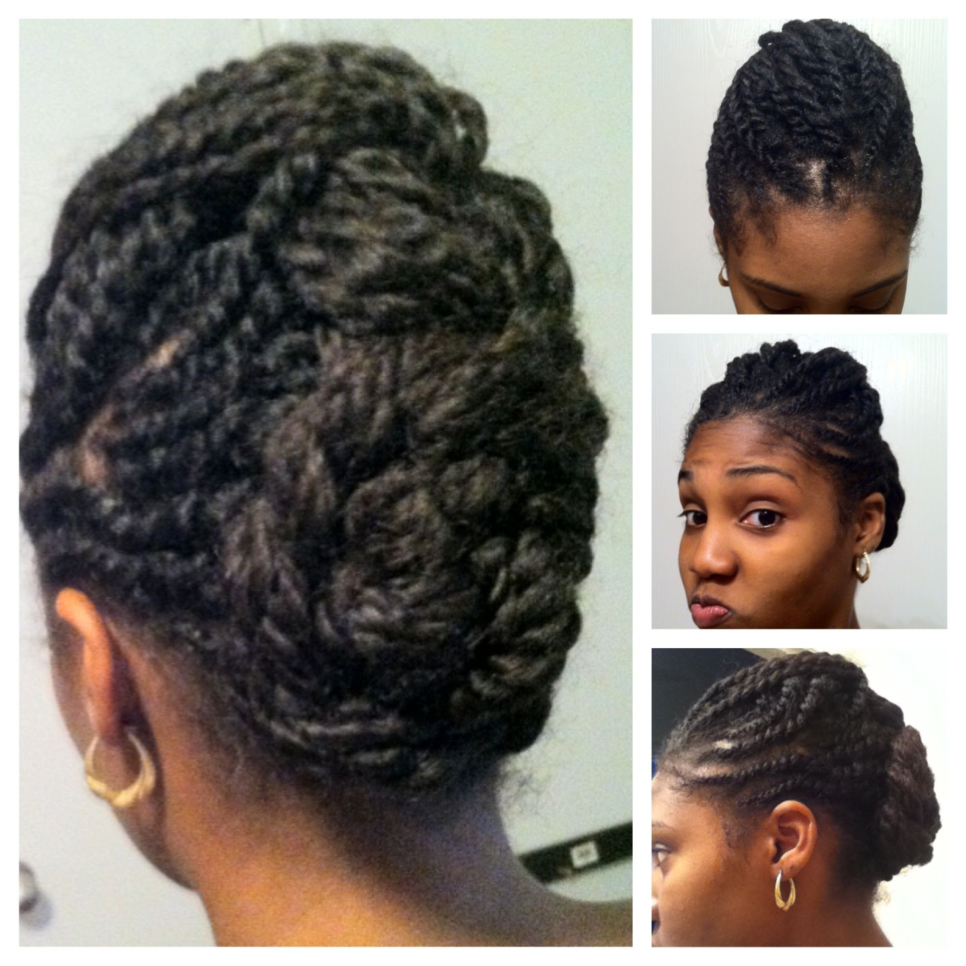 Featured Photo of 2 Strand Twist Updo Hairstyles