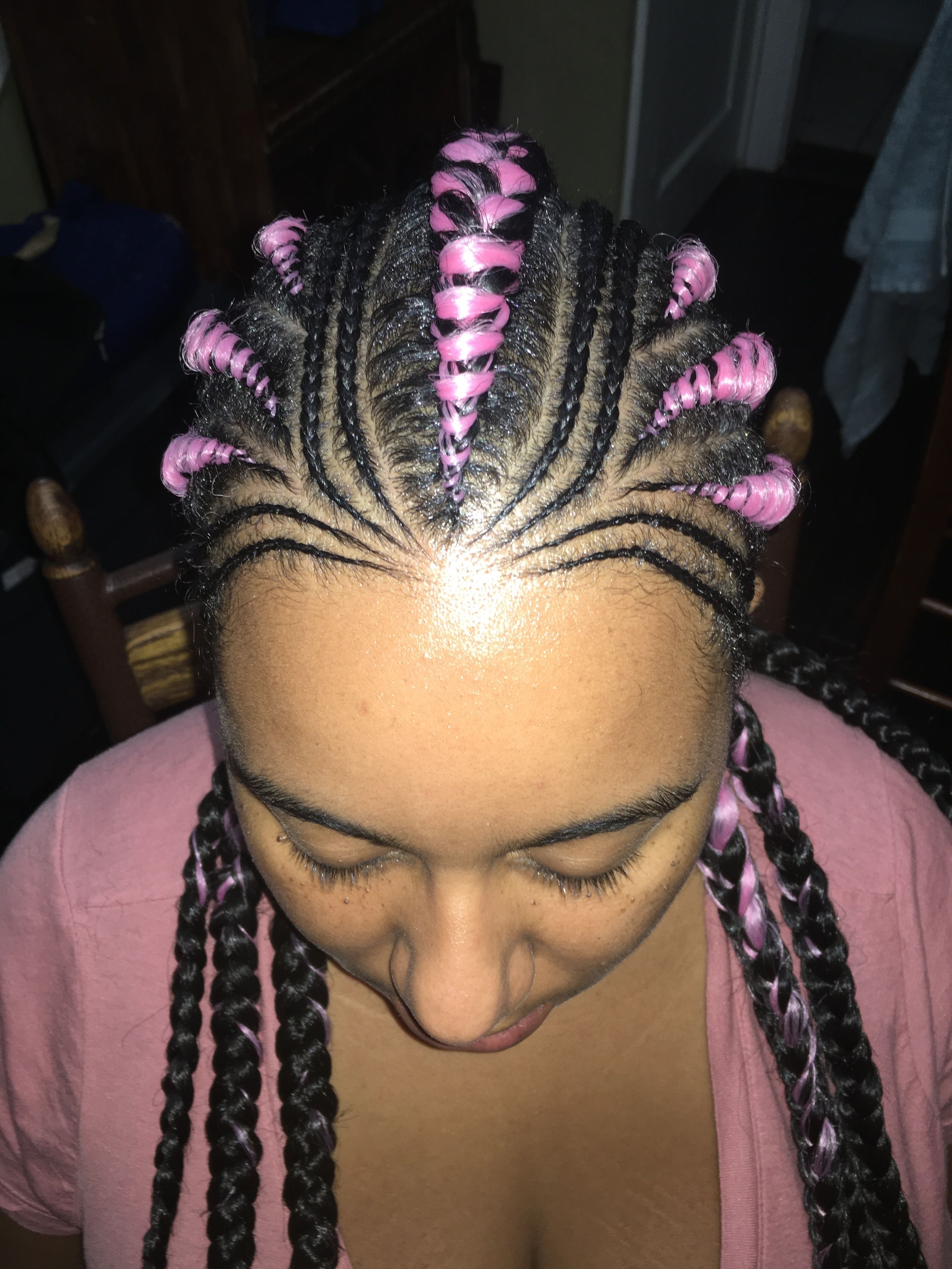 Featured Photo of Cornrows Hairstyles With Color