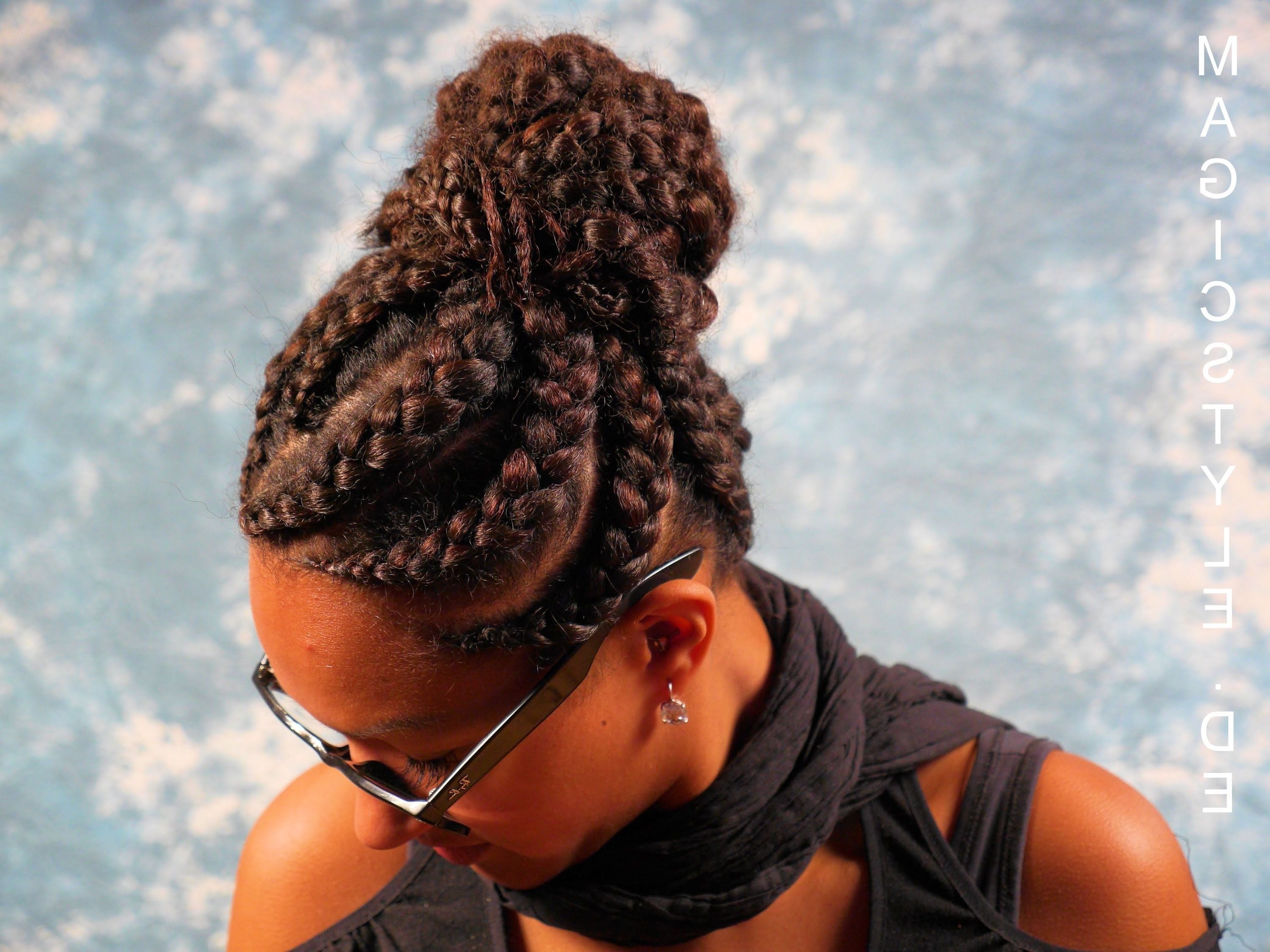 Featured Photo of Big Updo Cornrows Hairstyles