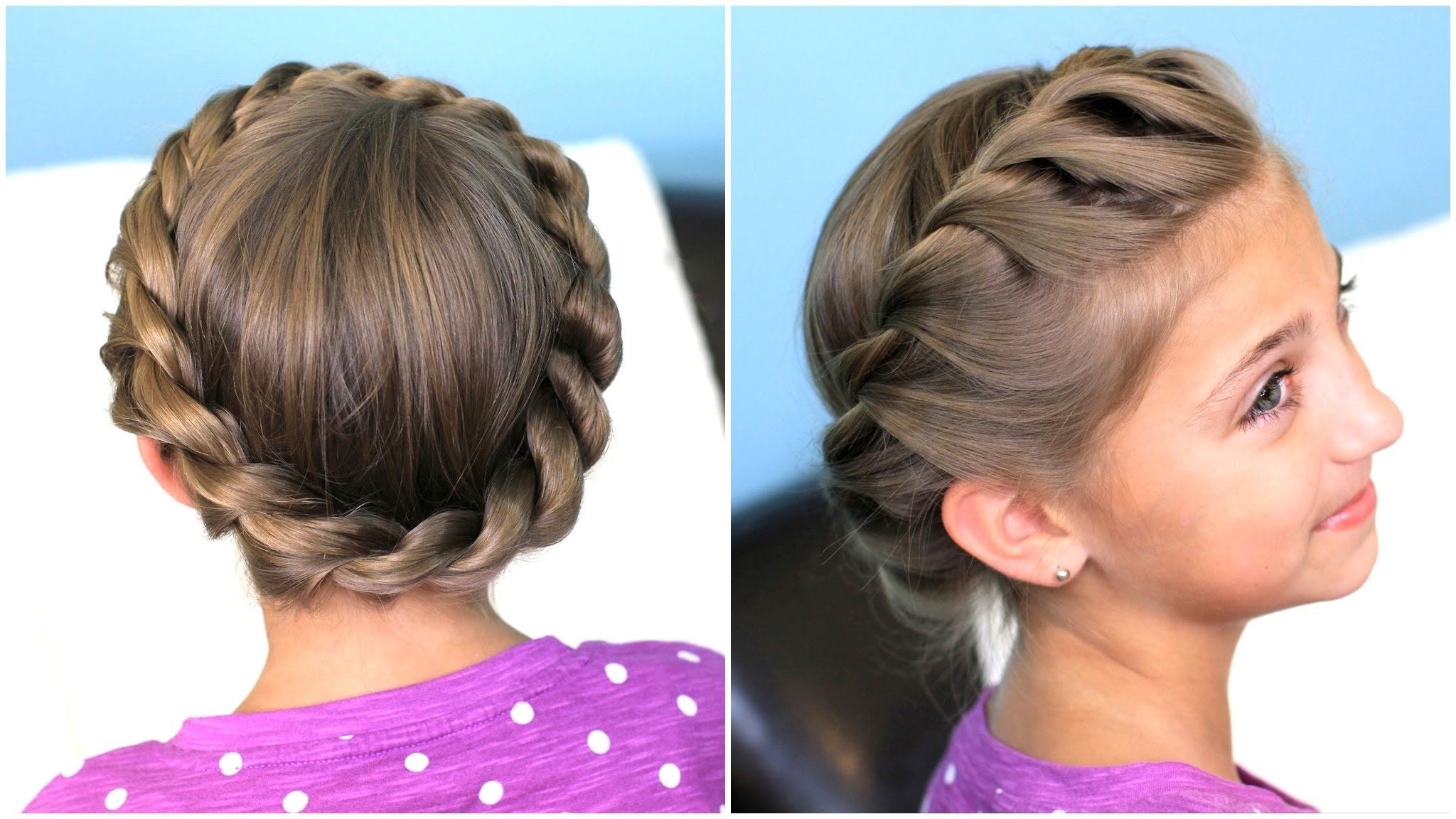 Featured Photo of Spirals Rolled Braided Updo