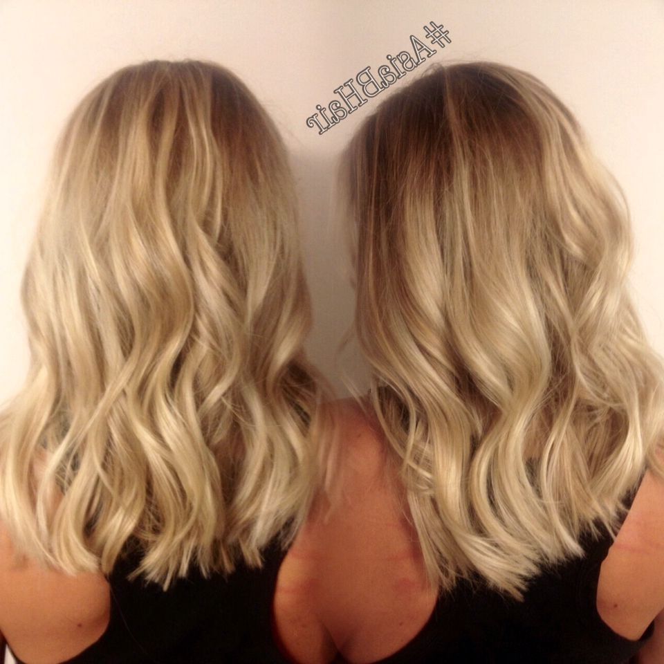 Bright Blonde Balayage Highlights + Long Bob Haircut – #asiabhair In Most Current Bright Long Bob Blonde Hairstyles (Gallery 2 of 20)