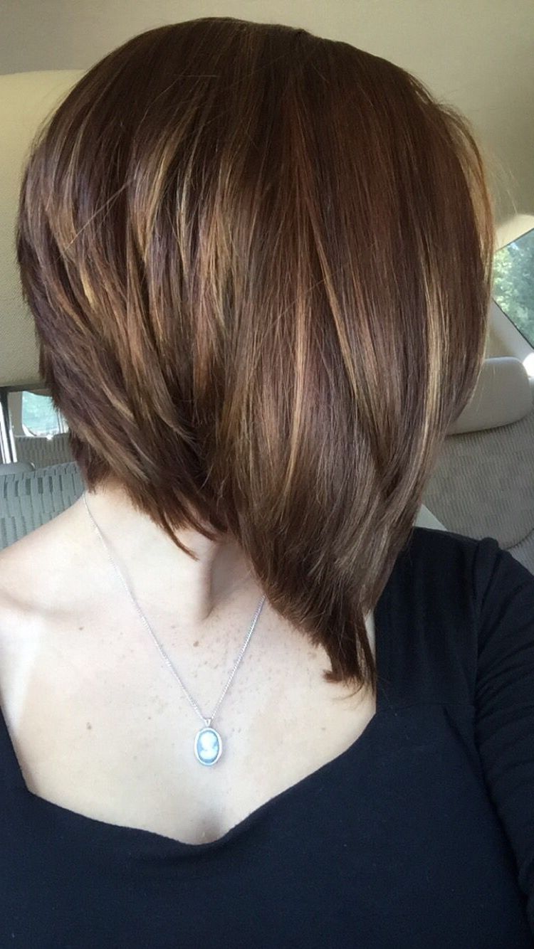 Featured Photo of Perfectly Angled Caramel Bob Haircuts