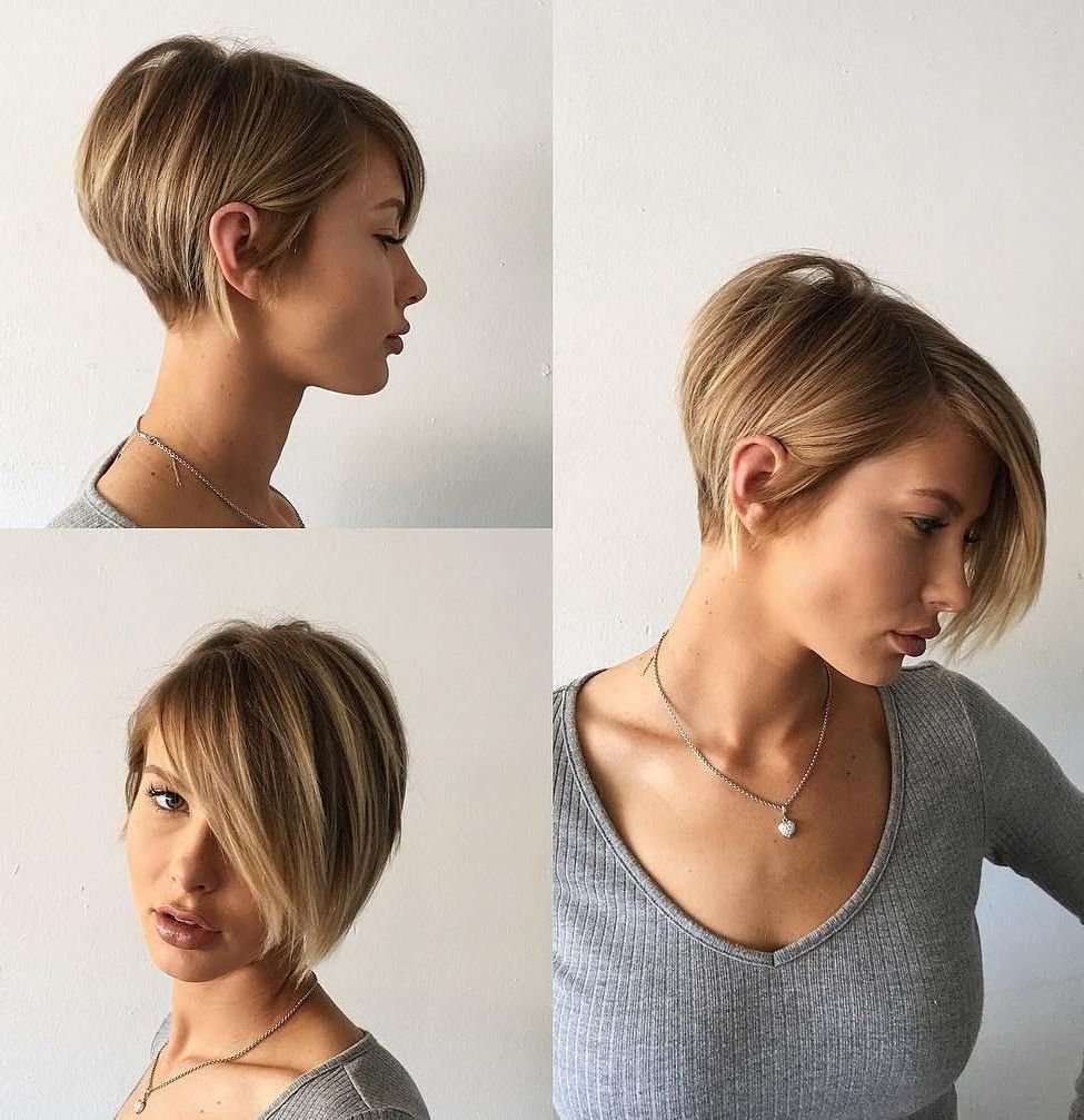 Featured Photo of Short Tapered Bob Hairstyles With Long Bangs