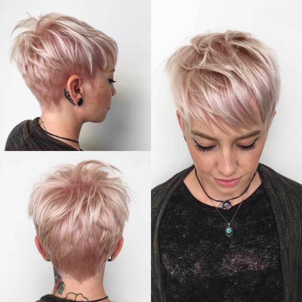 Featured Photo of Pixie Bob Hairstyles With Soft Blonde Highlights