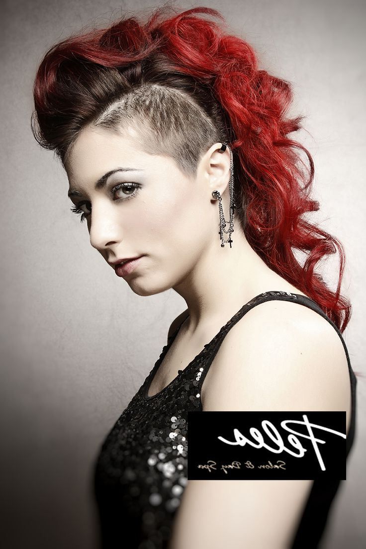 Featured Photo of Vibrant Red Mohawk Updo Hairstyles