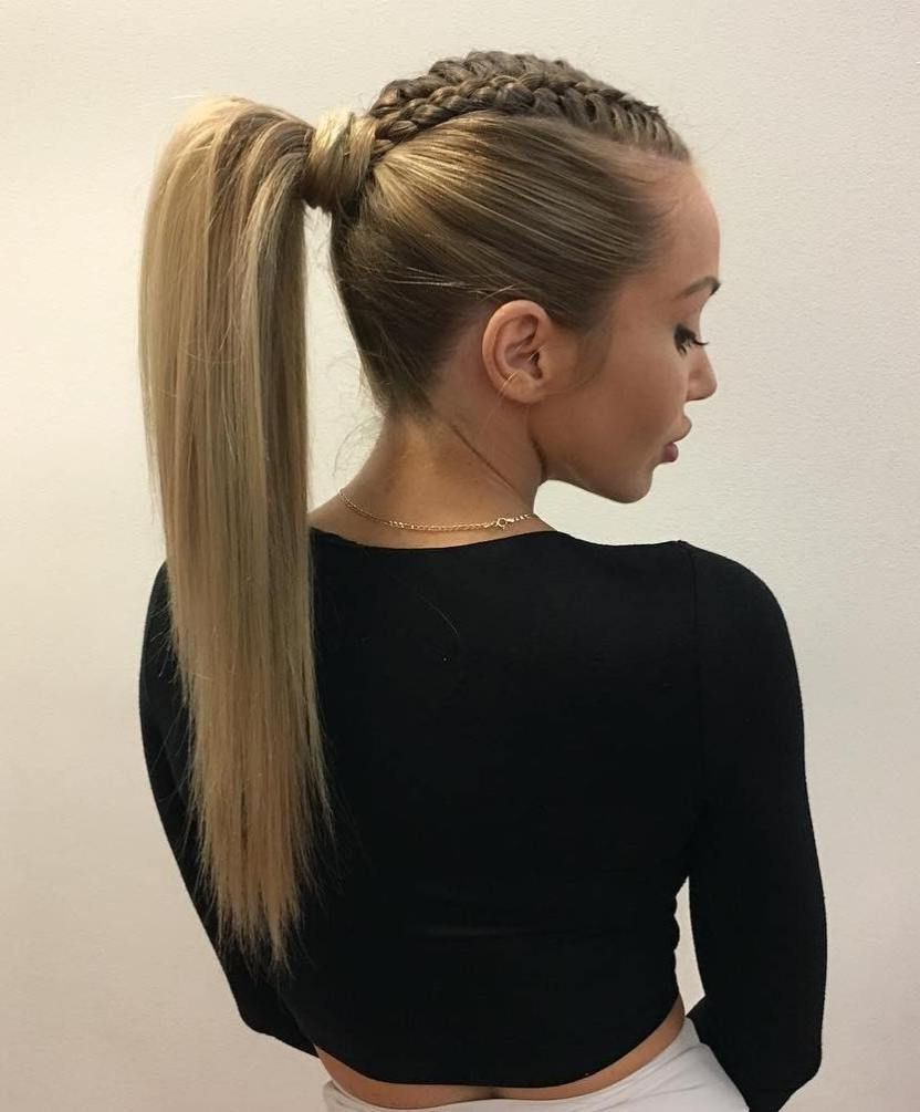 Featured Photo of Strong Braid Ponytail Hairstyles