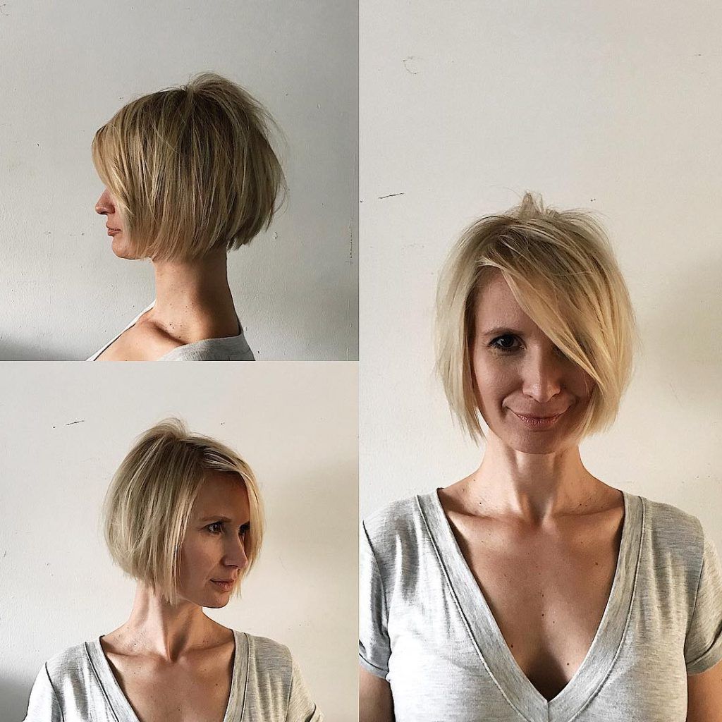 Featured Photo of Short Blonde Side Bangs Hairstyles