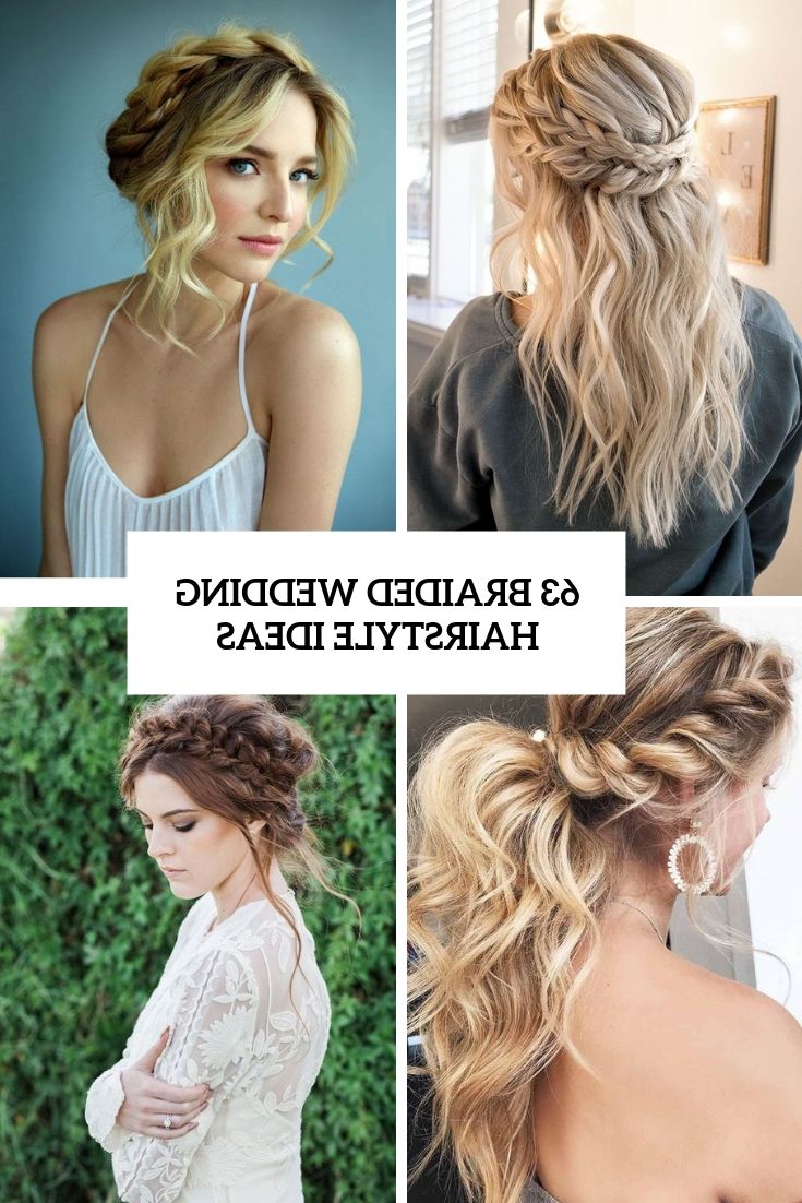 63 Braided Wedding Hairstyle Ideas – Weddingomania In Most Recent Vintage Inspired Braided Updo Hairstyles (Gallery 14 of 20)
