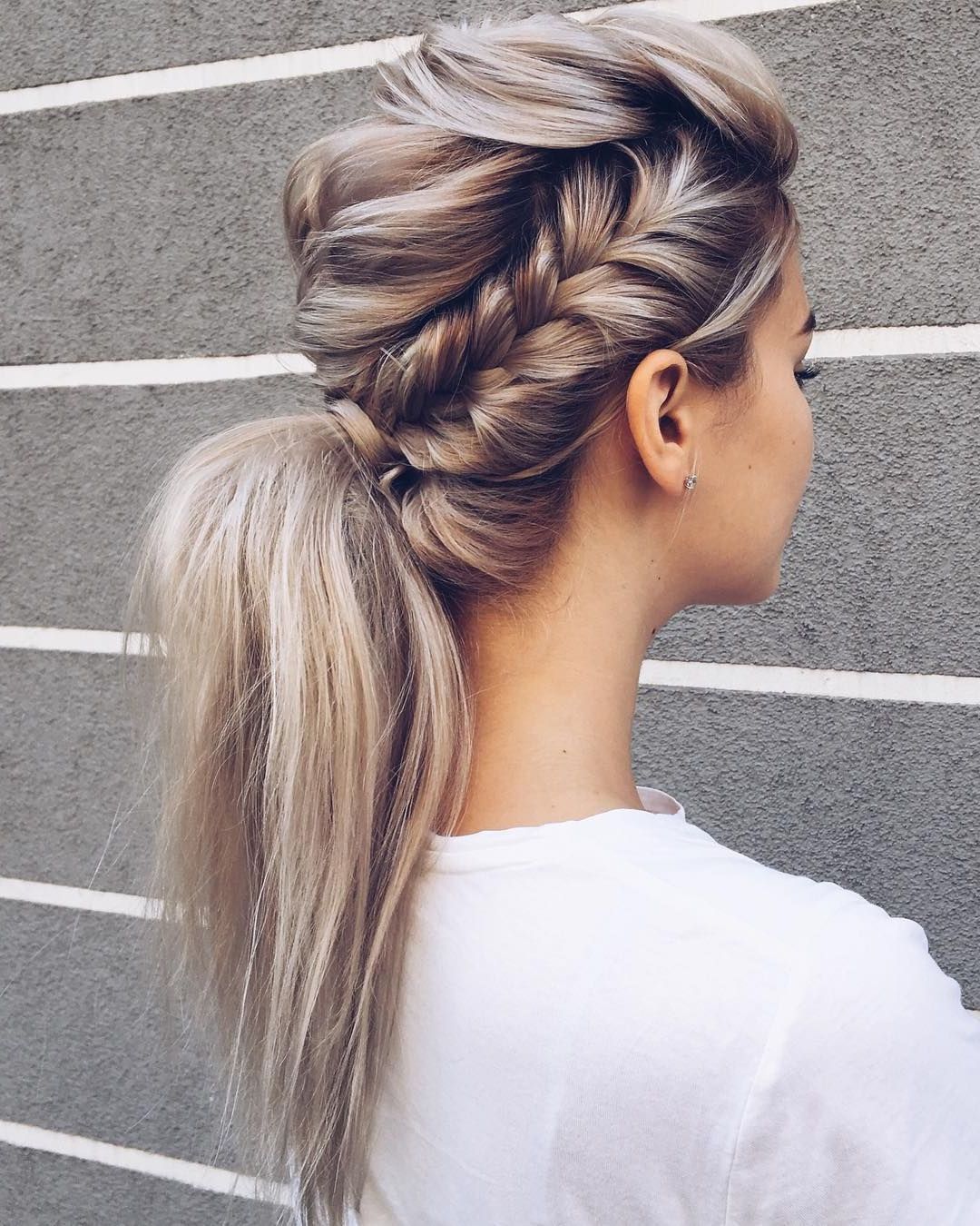 Featured Photo of Fishtail Braid Pontyail Hairstyles