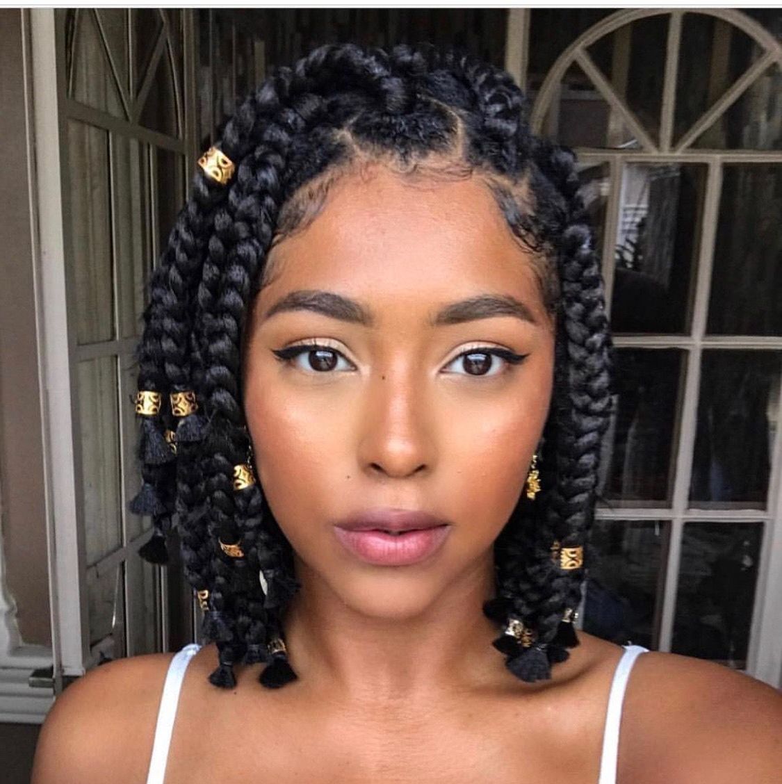 Best And Newest Beaded Bangs Braided Hairstyles Within These 16 Short Fulani Braids With Beads Are Giving Us Life (Gallery 7 of 20)