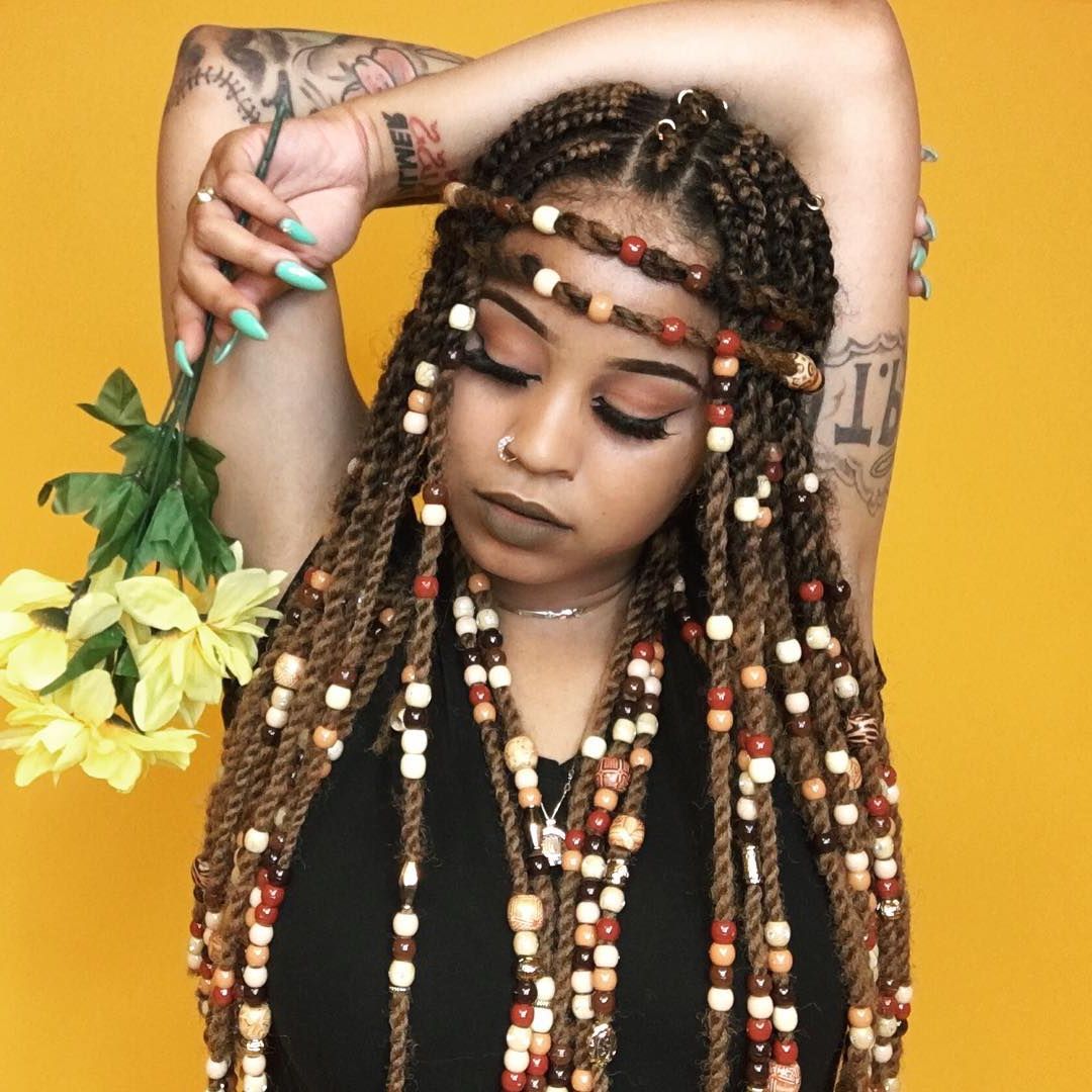 Braids With Beads: Hairstyles For A Beautiful And Authentic Look For Latest Beaded Bangs Braided Hairstyles (Gallery 6 of 20)