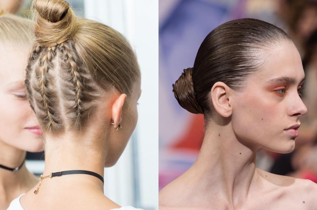 Bun Face Off: Sleek Ballerina Vs. Braided Top Knot Pertaining To Most Recent Braided Topknot Hairstyles With Beads (Gallery 12 of 20)