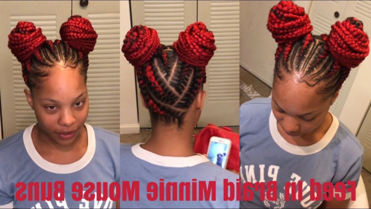 Featured Photo of Minnie Mouse Buns Braid Hairstyles
