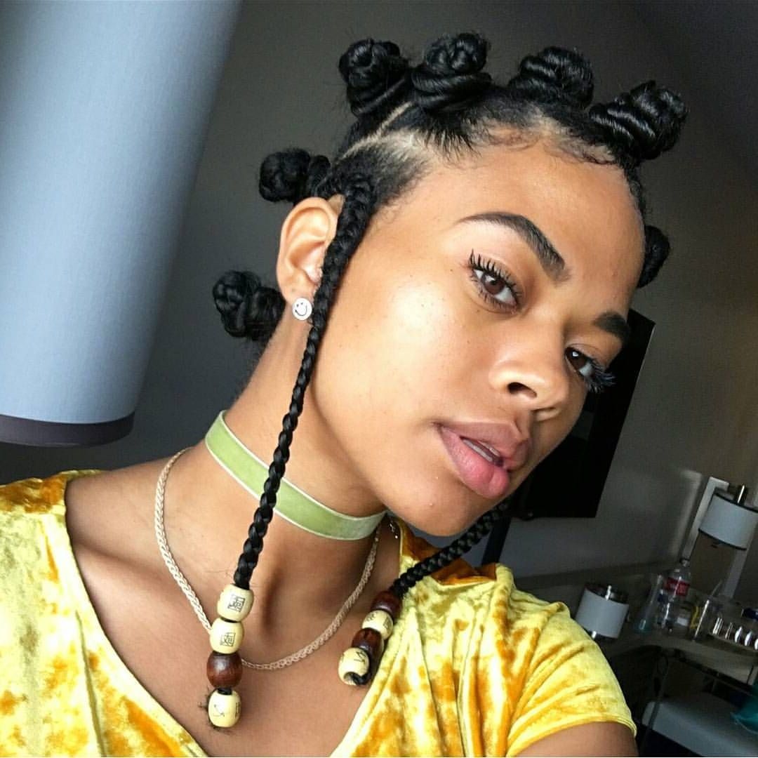 Fashionable Bantu Knots And Beads Hairstyles For Pin On Cute Stylz (Gallery 3 of 20)