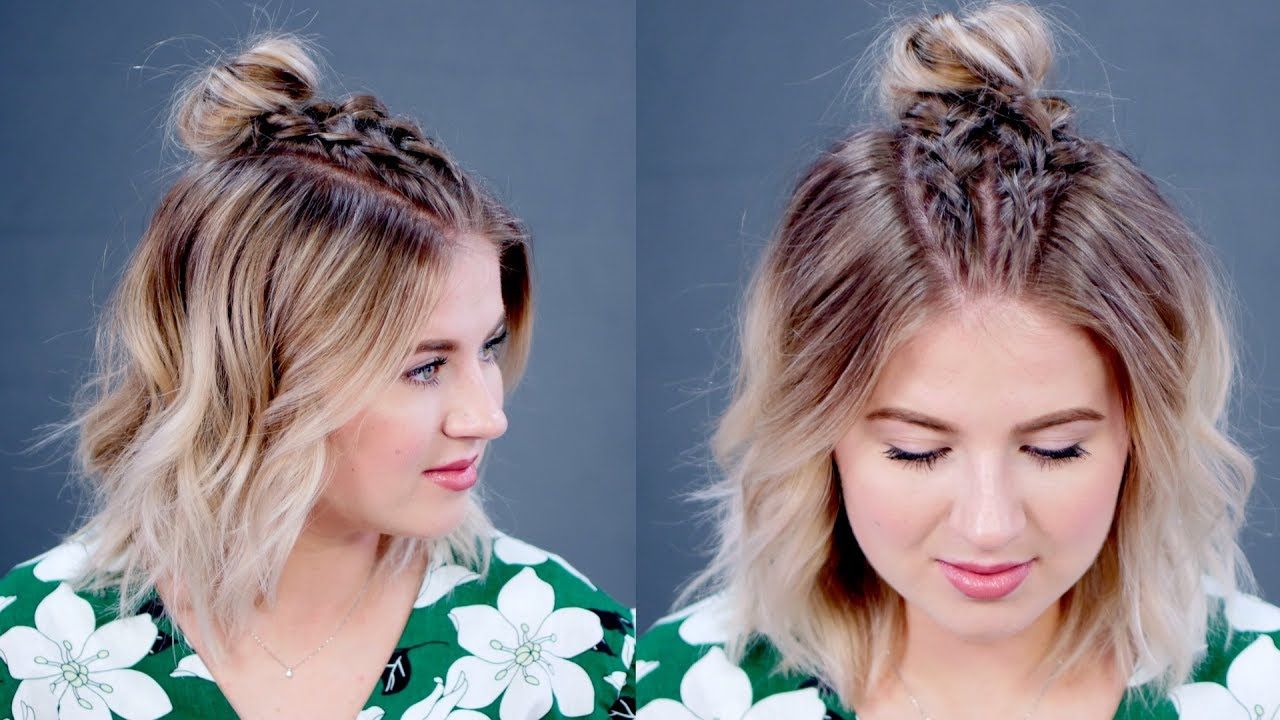 Featured Photo of Topknot Hairstyles With Mini Braid