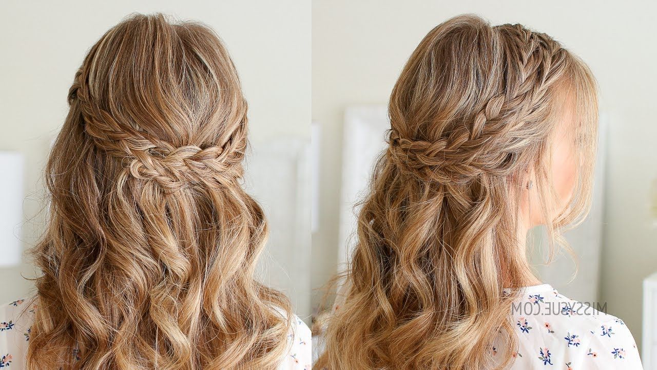 Half Up Double Wrapped Braids (Gallery 9 of 20)