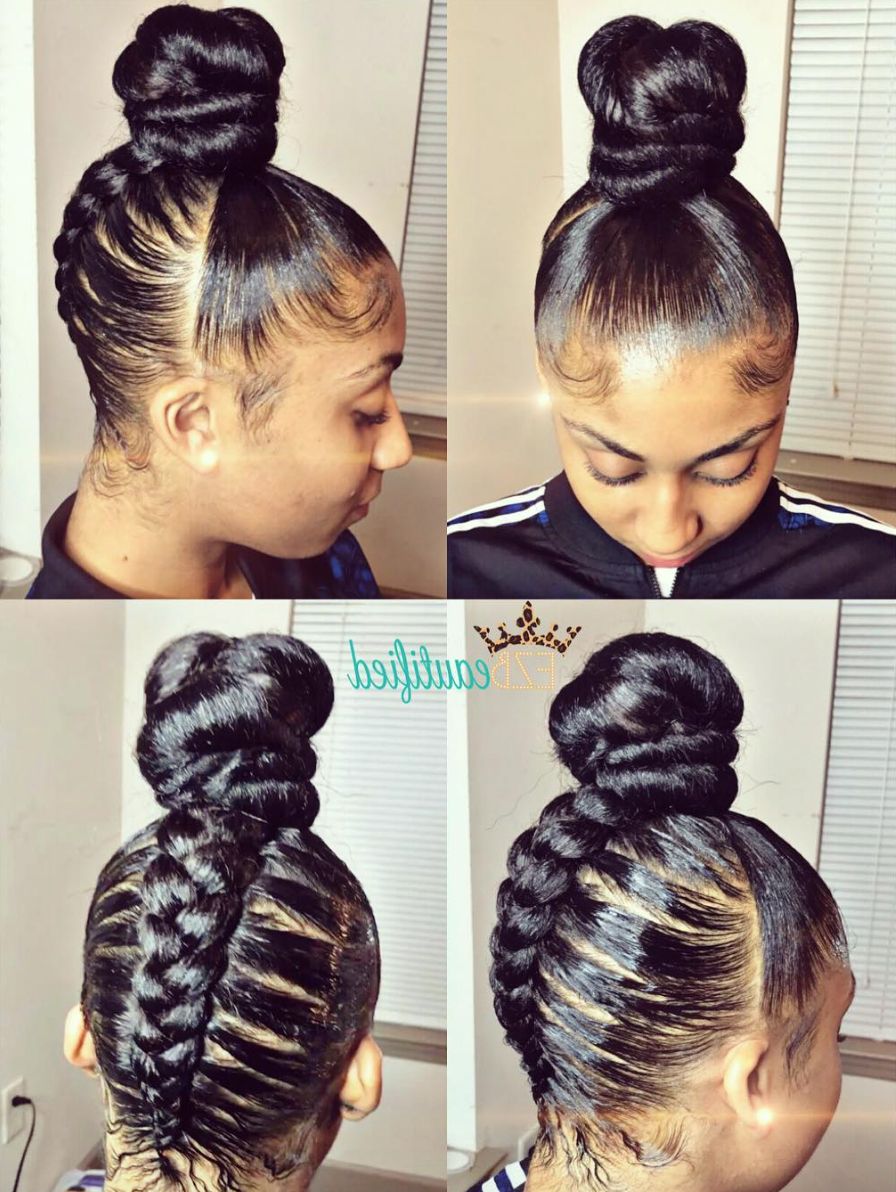 Featured Photo of Spiral Under Braid Hairstyles With A Straight Ponytail