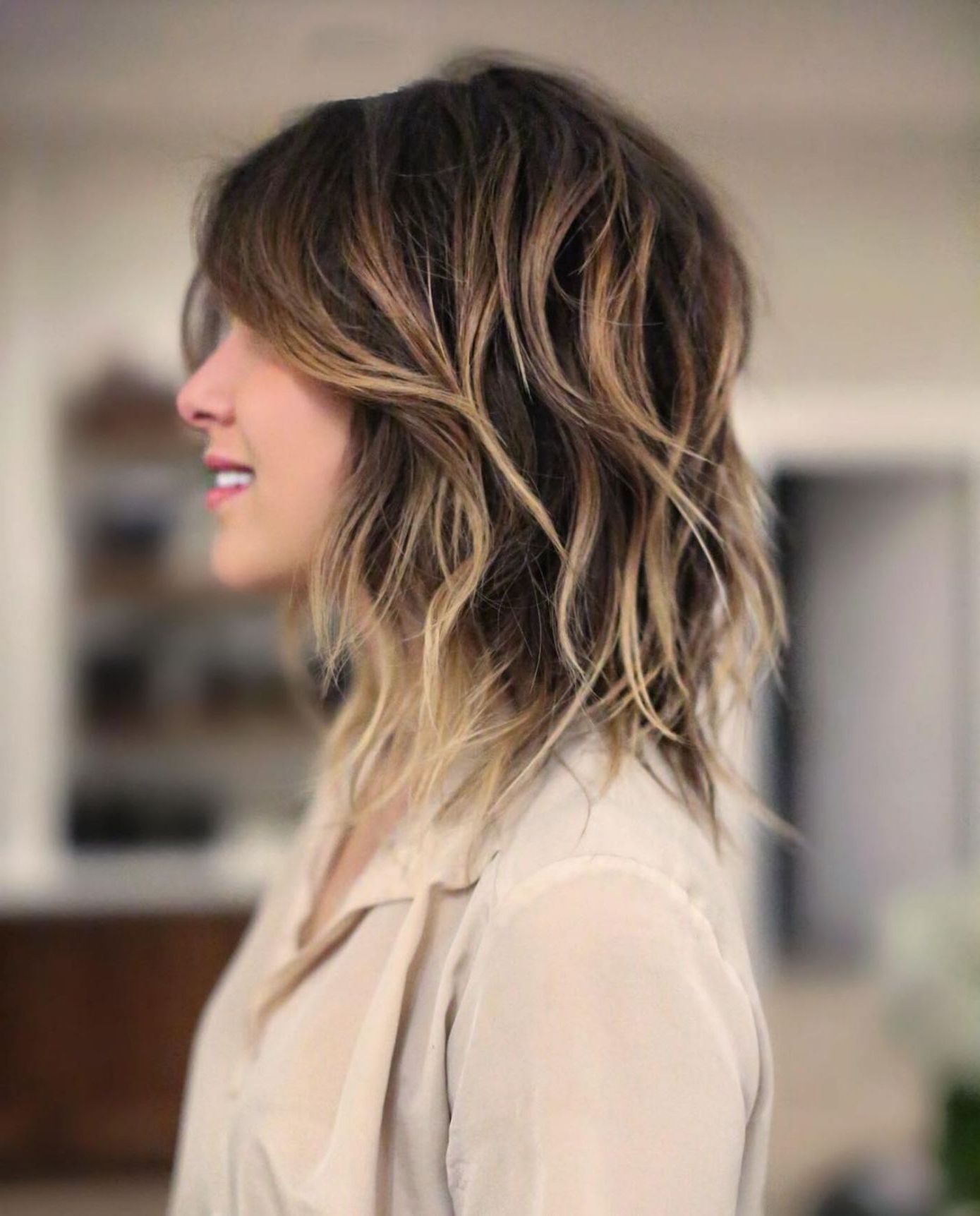 Featured Photo of Balayage Hairstyles For Shoulder Length Shag
