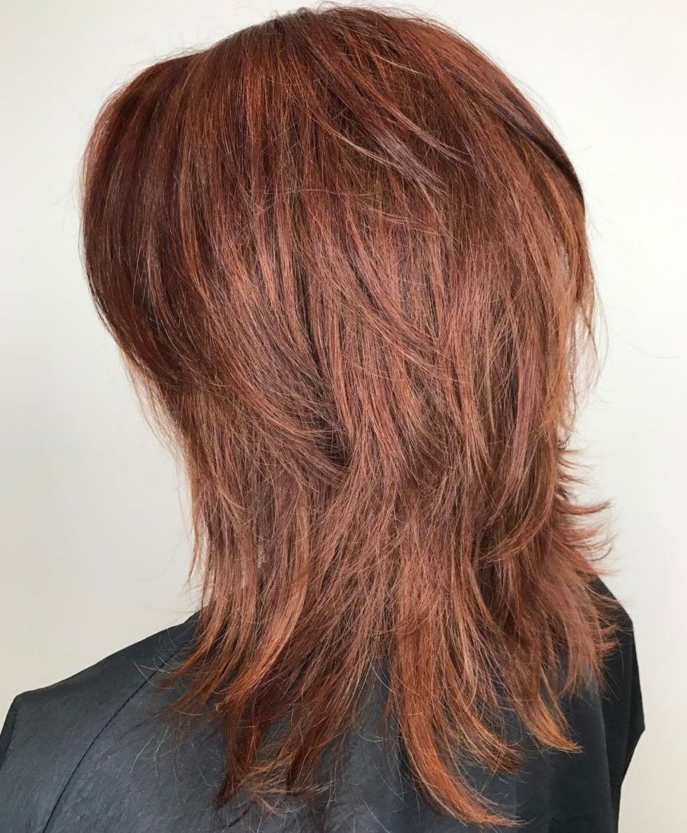 Featured Photo of Wispy Layered Hairstyles In Spicy Color