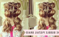 Bubble Braid Updo Hairstyles