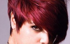 Short Haircuts with Red Color