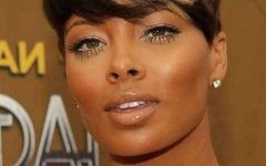 African American Short Haircuts for Round Faces