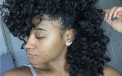 Faux Mohawk Hairstyles with Springy Curls