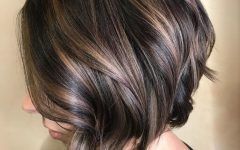Brunette Bob Haircuts with Curled Ends