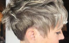 Messy Salt and Pepper Pixie Hairstyles