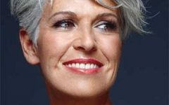 Short Haircuts for Grey Haired Woman