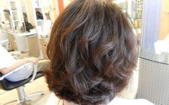 Loosely Waved Messy Brunette Bob Hairstyles