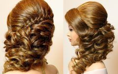 Plaits and Curls Wedding Hairstyles