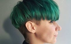 Aqua Green Undercut Hairstyles