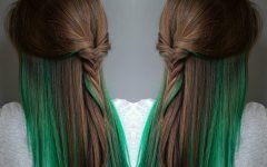 Blonde Hairstyles with Green Highlights