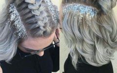 Glitter Ponytail Hairstyles for Concerts and Parties
