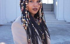 Cleopatra-style Natural Braids with Beads