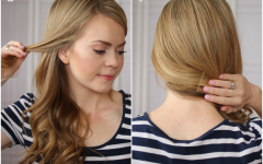 Pinned-up Curls Side-swept Hairstyles