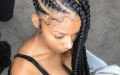 Thick Wheel-pattern Braided Hairstyles