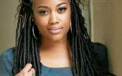 Blonde Faux Locs Hairstyles with Braided Crown